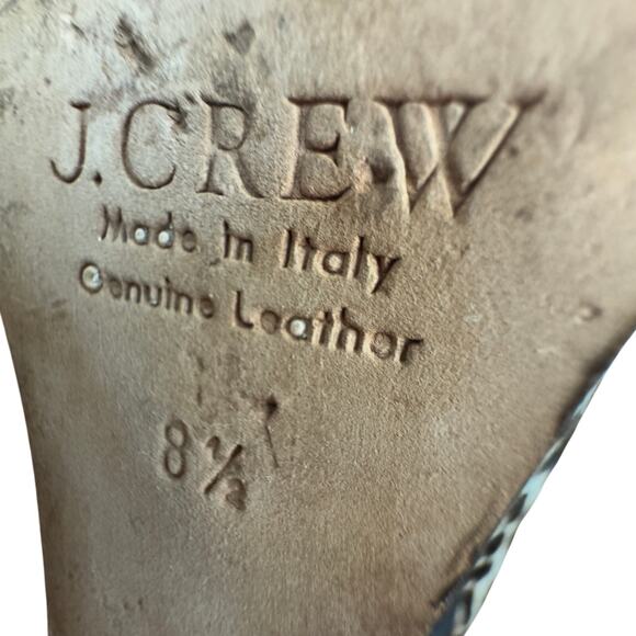 J. Crew Collection Made In Italy Animal Leopard Calf Hair Wedge Pump Women's 8.5 - Picture 9 of 10